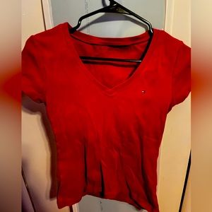 Tommy Hilfiger red v-neck